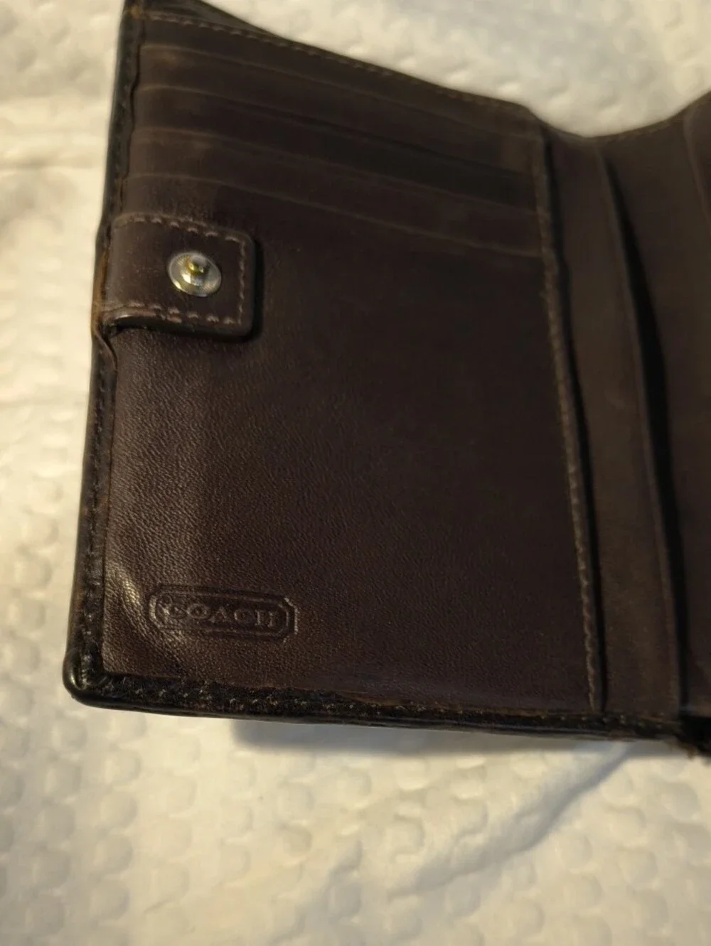 Coach signature wallet